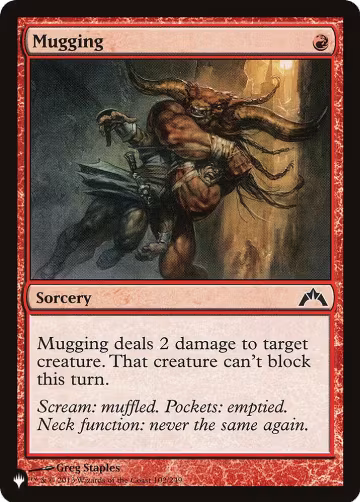 Mugging (102), The List Reprints — Magic card price