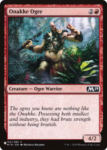 Onakke Ogre (153), The List Reprints — Magic card price