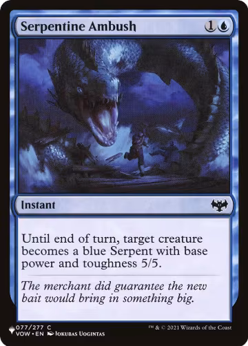 Serpentine Ambush (77), The List Reprints — Magic card price