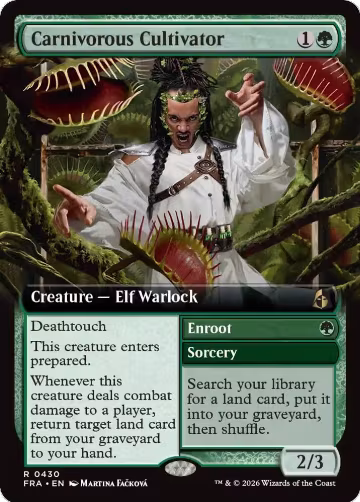 Carnivorous Cultivator (Extended Art) (430), Reality Fracture — Magic card price
