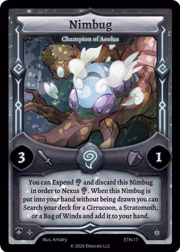 Nimbug - Champion of Aeolus (ETH-17), Shattered Stars - Ethereal — Elestrals card price