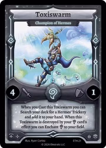 Toxiswarm - Champion of Hermes (ETH-21), Shattered Stars - Ethereal — Elestrals card price