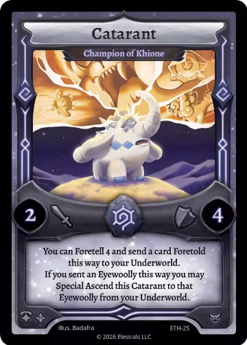 Catarant - Champion of Khione (ETH-25), Shattered Stars - Ethereal — Elestrals card price
