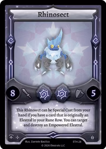 Rhinosect (ETH-28), Shattered Stars - Ethereal — Elestrals card price