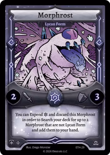 Morphrost - Lycan Form (ETH-29), Shattered Stars - Ethereal — Elestrals card price