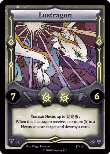 Lustragon (ETH-34), Shattered Stars - Ethereal — Elestrals card price