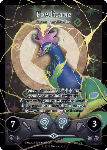 Fowlicane - Champion of Aeolus (ETH-39), Shattered Stars - Ethereal — Elestrals card price