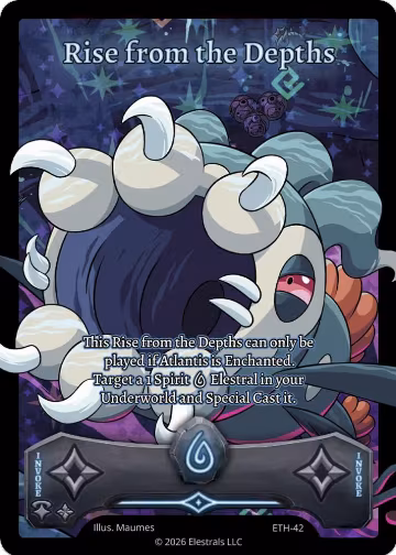 Rise from the Depths (ETH-42), Shattered Stars - Ethereal — Elestrals card price