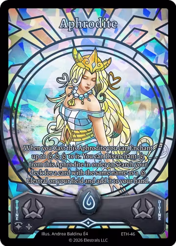 Aphrodite (ETH-46), Shattered Stars - Ethereal — Elestrals card price