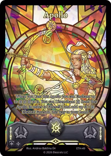 Apollo (ETH-49), Shattered Stars - Ethereal — Elestrals card price