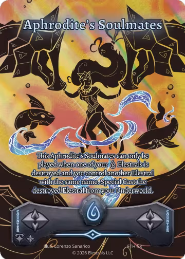 Aphrodite's Soulmates (ETH-58), Shattered Stars - Ethereal — Elestrals card price