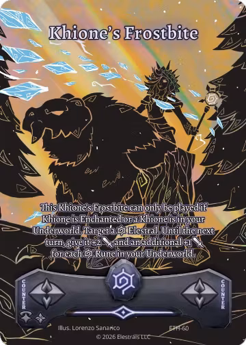 Khione's Frostbite (ETH-60), Shattered Stars - Ethereal — Elestrals card price