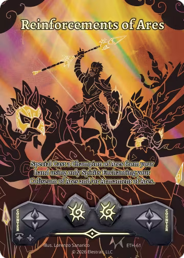 Reinforcements of Ares (ETH-61), Shattered Stars - Ethereal — Elestrals card price
