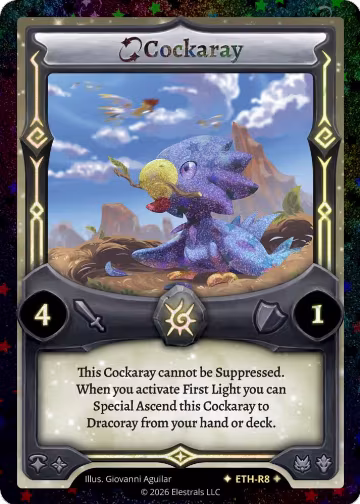 Cockaray (Stellar) (ETH-R8), Shattered Stars - Ethereal — Elestrals card price
