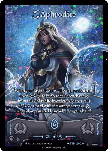 Aphrodite (Serialized) (ETH-S02), Shattered Stars - Ethereal — Elestrals card price