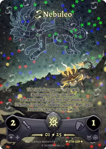 Nebuleo (Serialized) (ETH-S09), Shattered Stars - Ethereal — Elestrals card price