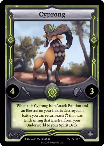Cyprong (SSH-SD017), Divine Champions: Snowshade Starter Decks — Elestrals card price