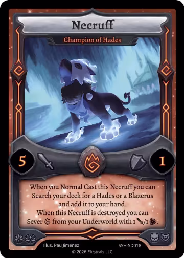Necruff - Champion of Hades (SSH-SD018), Divine Champions: Snowshade Starter Decks — Elestrals card price