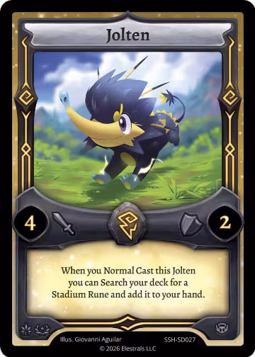 Jolten (SSH-SD027), Divine Champions: Snowshade Starter Decks — Elestrals card price