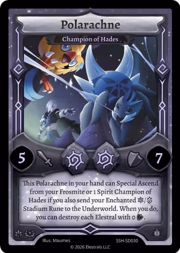 Polarachne - Champion of Hades (SSH-SD030), Divine Champions: Snowshade Starter Decks — Elestrals card price