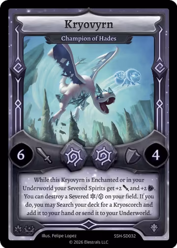 Kryovyrn - Champion of Hades (SSH-SD032), Divine Champions: Snowshade Starter Decks — Elestrals card price