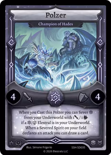 Polzer - Champion of Hades (SSH-SD035), Divine Champions: Snowshade Starter Decks — Elestrals card price