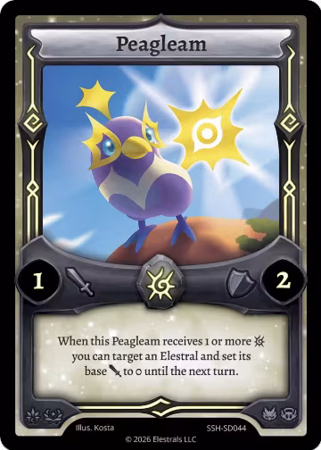 Peagleam (SSH-SD044), Divine Champions: Snowshade Starter Decks — Elestrals card price