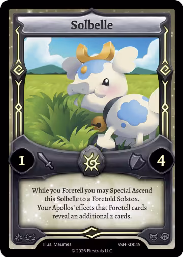 Solbelle (SSH-SD045), Divine Champions: Snowshade Starter Decks — Elestrals card price
