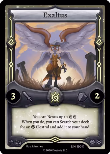 Exaltus (SSH-SD047), Divine Champions: Snowshade Starter Decks — Elestrals card price