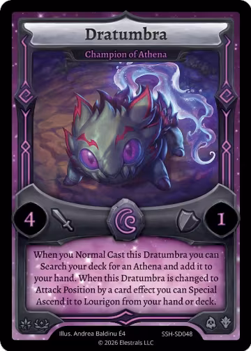 Dratumbra - Champion of Athena (SSH-SD048), Divine Champions: Snowshade Starter Decks — Elestrals card price