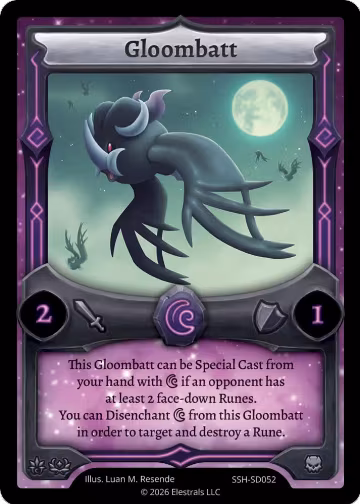 Gloombatt (SSH-SD052), Divine Champions: Snowshade Starter Decks — Elestrals card price