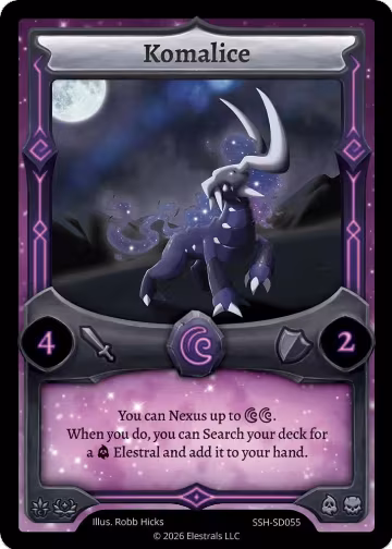Komalice (SSH-SD055), Divine Champions: Snowshade Starter Decks — Elestrals card price