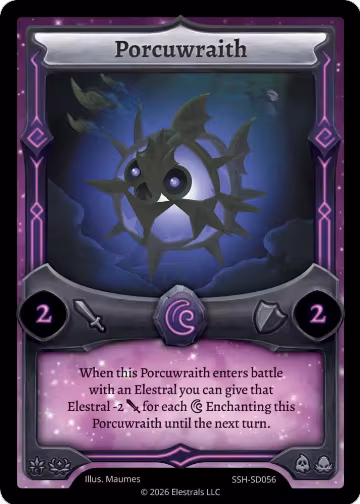 Porcuwraith (SSH-SD056), Divine Champions: Snowshade Starter Decks — Elestrals card price