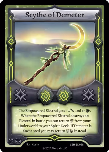 Scythe of Demeter (SSH-SD058), Divine Champions: Snowshade Starter Decks — Elestrals card price