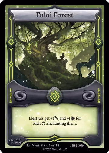 Foloi Forest (SSH-SD059), Divine Champions: Snowshade Starter Decks — Elestrals card price
