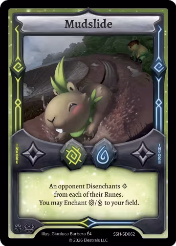 Mudslide (SSH-SD062), Divine Champions: Snowshade Starter Decks — Elestrals card price