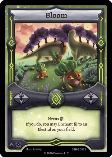 Bloom (SSH-SD063), Divine Champions: Snowshade Starter Decks — Elestrals card price