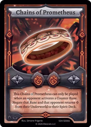Chains of Prometheus (SSH-SD066), Divine Champions: Snowshade Starter Decks — Elestrals card price