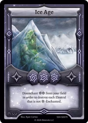 Ice Age (SSH-SD079), Divine Champions: Snowshade Starter Decks — Elestrals card price