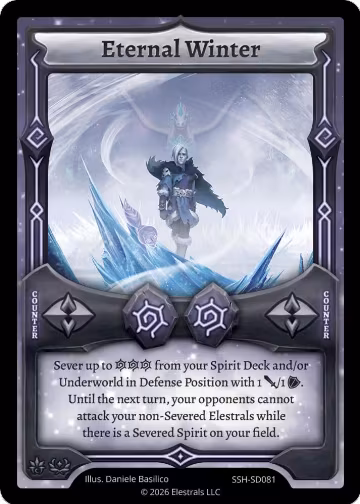 Eternal Winter (SSH-SD081), Divine Champions: Snowshade Starter Decks — Elestrals card price