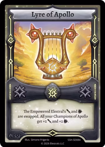 Lyre of Apollo (SSH-SD084), Divine Champions: Snowshade Starter Decks — Elestrals card price