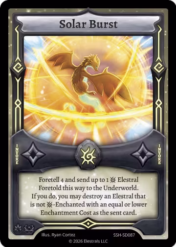 Solar Burst (SSH-SD087), Divine Champions: Snowshade Starter Decks — Elestrals card price