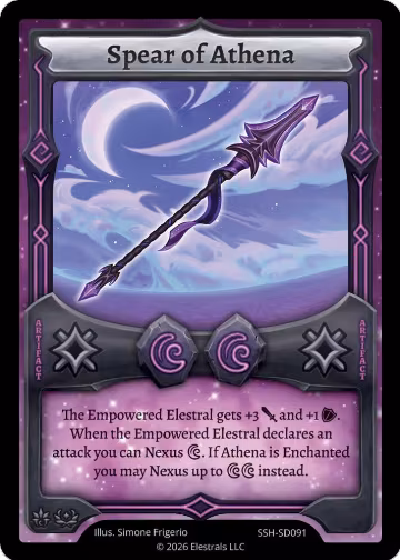 Spear of Athena (SSH-SD091), Divine Champions: Snowshade Starter Decks — Elestrals card price