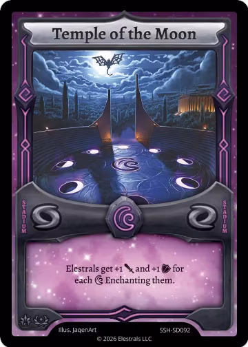 Temple of the Moon (SSH-SD092), Divine Champions: Snowshade Starter Decks — Elestrals card price