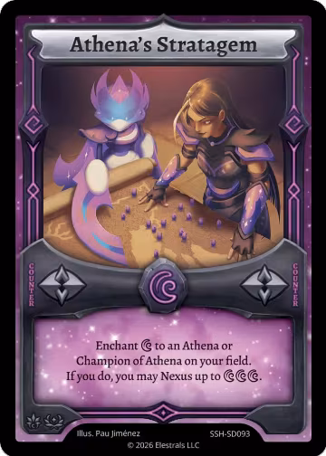 Athena's Stratagem (SSH-SD093), Divine Champions: Snowshade Starter Decks — Elestrals card price