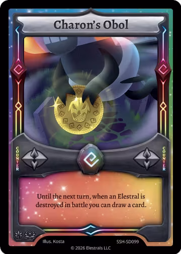 Charon's Obol (SSH-SD099), Divine Champions: Snowshade Starter Decks — Elestrals card price