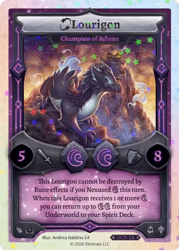 Lourigon - Champion of Athena (DCP-24), Divine Champions: Snowshade Promos — Elestrals card price
