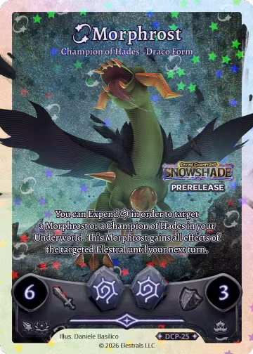 Morphrost - Champion of Hades - Draco Form (DCP-25), Divine Champions: Snowshade Promos — Elestrals card price