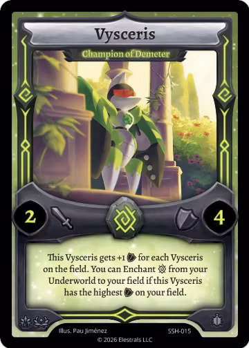 Vysceris - Champion of Demeter (SSH-015), Divine Champions: Snowshade — Elestrals card price