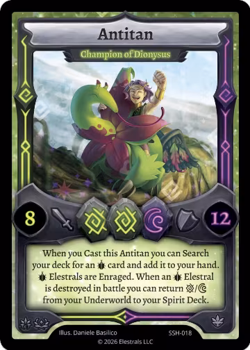 Antitan - Champion of Dionysus (SSH-018), Divine Champions: Snowshade — Elestrals card price